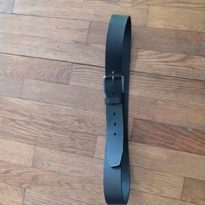 Elite TIMBERLAND matte black grain leather belt. Large